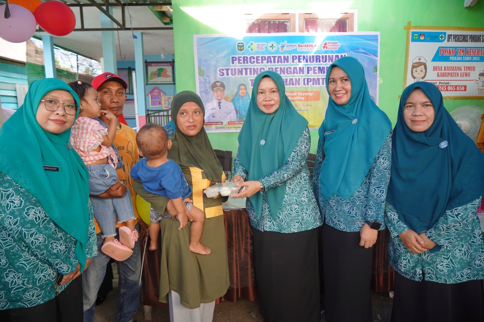 Intervensi Percepatan Penurunan Stunting, Hj. Kurniah Kunjungi Posyandu Raflesia Desa Bassiang Timur
